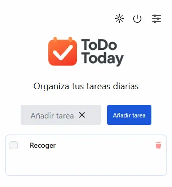 Imagen del proyecto ToDoToday Extensión